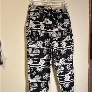 Fresh Prints of Bel-Air Floral Black and White Joggers